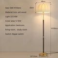 French Retro Floor Lamp for Living Room Sofaside Ambient Lights Medieval Bedroom Bedside Stand Light by Ljojo