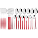 Gold Stainless Steel Cutlery Set by Ljojo - 24Pcs Western Tableware Flatware