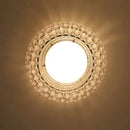 Ljojo Modern Acrylic LED Chandelier in Transparent Gold for Indoor Lighting