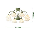 French Flower Chandelier Glass Pendant Lamp Modern Home Decor Ljojo