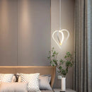 LED Pendant Lights: Modern Nordic Heart-shaped Chandelier for Bedroom & Living Room by Ljojo