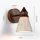 LED Natural Yellow Travertine Wall Lamp for Bedroom and Bathroom by Ljojo