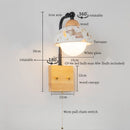 Ljojo Mid Century Modern LED Wall Lights Living Room Bedroom Lamp