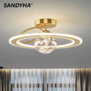 Ljojo Modern LED Pendant Light Fixture | Unique Planetary Glass Ball Chandelier for Stylish Home Decoration