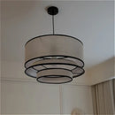 Ljojo Fabric LED Pendant Lights Minimalist Hanging Lamps Home Decor Island Restaurant