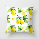 Lemon Pattern Summer Cushion Cover for Sofa Decor by Ljojo