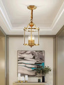 American Country Hanging Lamp Bronze Glass Chandeliers For Living Room by Ljojo