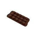 Ljojo 15-Hole Silicone Chocolate Mold: Creative Jelly Candy Cake Ice Grid Baking Mould