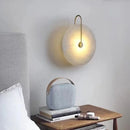 Ljojo Marble LED Wall Lamp Black Gold for Living Room Bedroom Restaurant Lighting