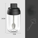 Ljojo 250ml Spice Jar with Moisture-proof Lid and Spoon