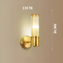 Modern Luxurious Copper Crystal Wall Lamp - LED Decorative Frame for Home Decoration - Ljojo