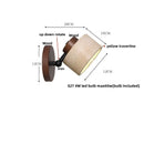 Ljojo LED Wall Lamp Sconce Rotate Iron Canopy Stone Bathroom Mirror Light