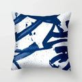 Blue Pattern Cushion Cover 45*45cm Pillowcase for Bedroom Sofa Home Decor by Ljojo