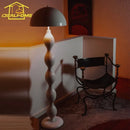 Ljojo Medieval Cream Mushroom Floor Lamp Iron Art LED E27 Modern Light Fixtures