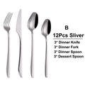 Ljojo 21-Piece Stainless Steel Cutlery Set - Mirror Finish Elegant Tableware