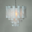 Nordic Murano Glass Tube LED Chandelier | Modern Kitchen Island Decor by Ljojo