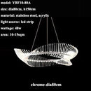 Ljojo Modern Acrylic Led Chandelier Lighting Home Decor Pendant Light for Living Room