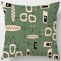 Colorful Blocks Geometric Abstract Pattern Cushion Cover by Ljojo
