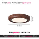 Ljojo LED Study Lamp Walnut Ceiling Light