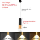 Modern Minimalist LED Chandelier Long Tube Hanging Light for Dining Room by Ljojo