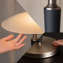 Ljojo Luxury Wood Glass Gold Bedside Table Lamp