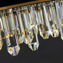 Ljojo Luxury Crystal Chandelier Black Gold LED Modern Home Decoration Dining Room Light