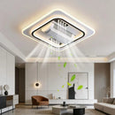Nordic 6 Speed Remote Vaneless LED Ceiling Fan Light for Bedroom Dining Room by Ljojo