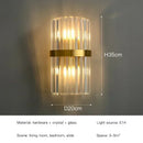 Ljojo LED Crystal Wall Lamps: Luxury Gold Wall Sconces for Home Art Decor & Bedside Lighting