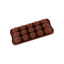 Ljojo 15-Hole Silicone Chocolate Mold: Creative Jelly Candy Cake Ice Grid Baking Mould