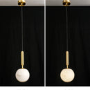 Ljojo Marble Pendant Light: Modern LED Hanging Lamp for Dining Room