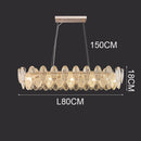 Ljojo Luxury Crystal Living Room Chandelier | Modern Dining Room Pendant Lamp Fixtures
