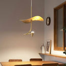 Copper Lotus Chandelier Ceiling Pendant Lamp by Ljojo - Elegant Hanging Light Fixture for Home Decor