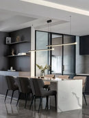 LED Pendant Light: Modern Black Restaurant Chandelier by Ljojo