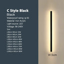 IP65 Modern Outdoor LED Wall Lamp for Porch Garden Staircase, Ljojo Linear Strip Lighting