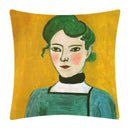 Ljojo Matisse Portrait Art Printed Cushion Cover 45X45cm