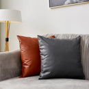 Ljojo 45x45cm Pu Leather Cushion Covers for Home Decor