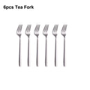 Ljojo 21-Piece Stainless Steel Cutlery Set - Mirror Finish Elegant Tableware