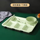 Ljojo Meal Plate Set - Fast Food Bowls Separation Plate Bowl Cup Dinner Set