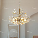 Crystal Chandelier Pendant Light American Retro Bedroom Hanging Lamp by Ljojo