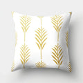 Golden Leaf Tropical Pillow Cover for Home Decor by Ljojo