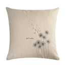 Ljojo Linen Pillowcase: Soft Printed Cover for Sofa, Car, or Home Décor