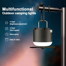 Ljojo 4-in-1 Rechargeable LED Camping Lantern with Fan and Spray