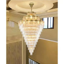 Large LED Crystal Chandelier for Modern Duplex Villa Living Room by Ljojo