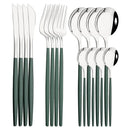 Ljojo 16-Piece Stainless Steel Cutlery Set Dinnerware Flatware Kitchen Tableware