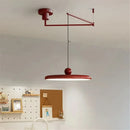 Ljojo Flying Saucer LED Pendant Lights Cream Chandelier Home Room Decoration French Minimalist Style