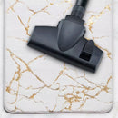 Ljojo Marble White Gold Bath Mat - Non-Slip Shower Carpet