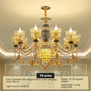 Ljojo Luxury Crystal Chandelier Lamp for Living Room Bedroom Decor Atmosphere Lighting