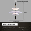 Minimalist Chandelier Light Pleated Restaurant Pendant Lamp - Ljojo