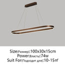 Modern LED Restaurant Chandelier Nordic Aluminum Pendant Light for Kitchen Living Room, Ljojo
