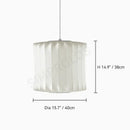 Denmark Designer Silk Pendant Lamp Minimalist Nordic Wabi Sabi for Hotel Restaurant by Ljojo.